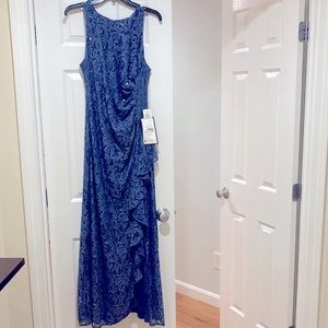 NWT Alex Evenings wedgewood blue dress